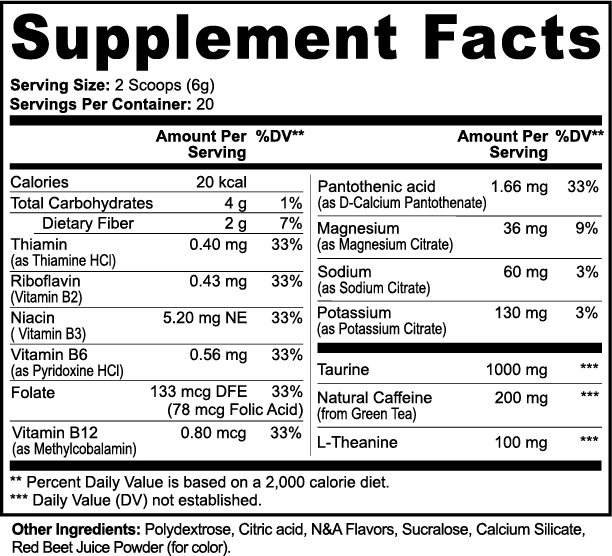 Energy Powder (Guava Berry) EPSINIA USA