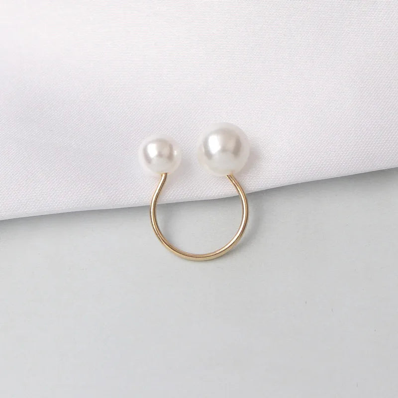 EPSINIA™ “Luna Pearl” Ring — Adjustable Simulated Pearl Ring · Elegant Wedding & Engagement Jewelry for Women