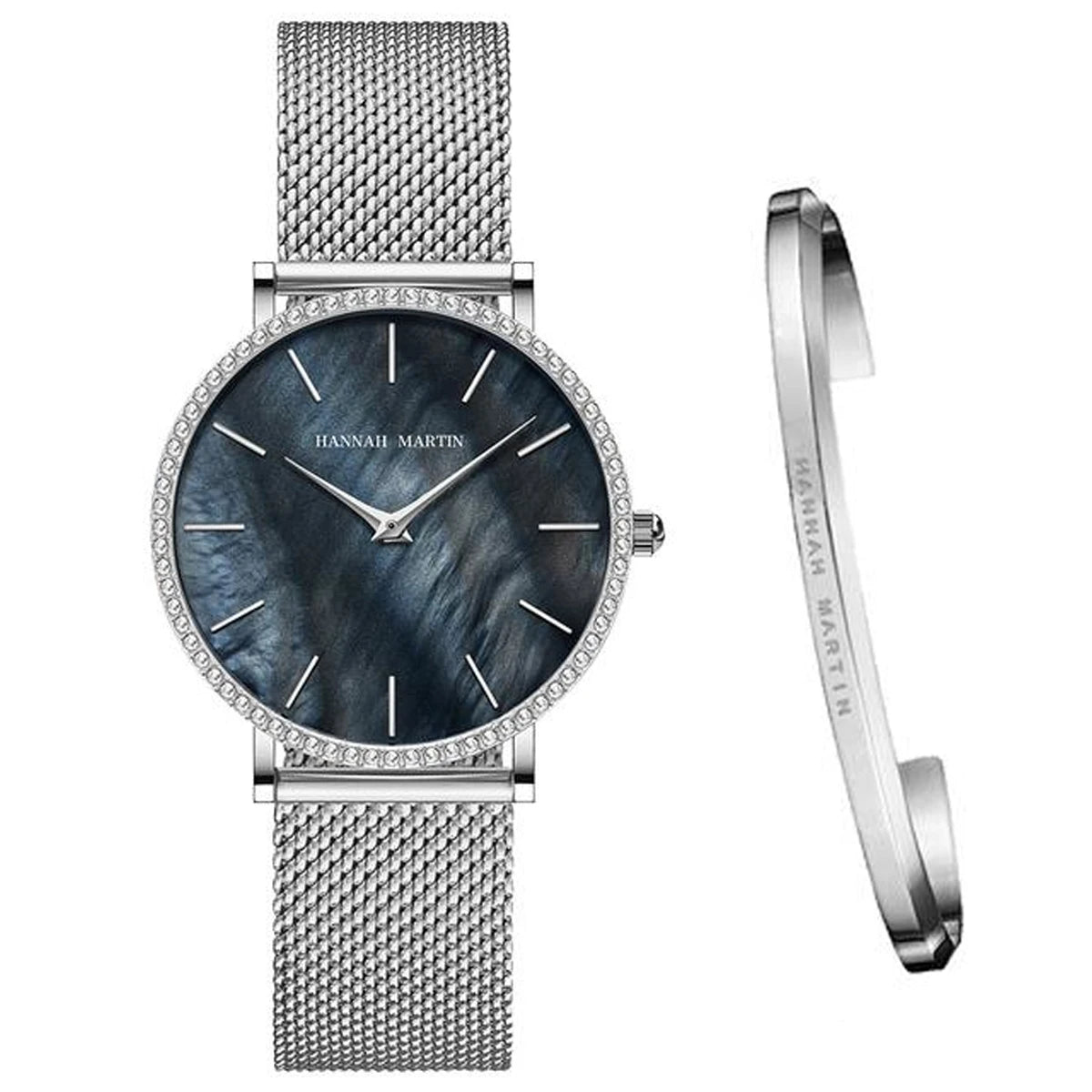 Luxury Women Watch Japanese Quartz Movement Shell Dial Rhinestone Stainless Steel Fashion Gift Box Waterproof Ladies Wristwatch