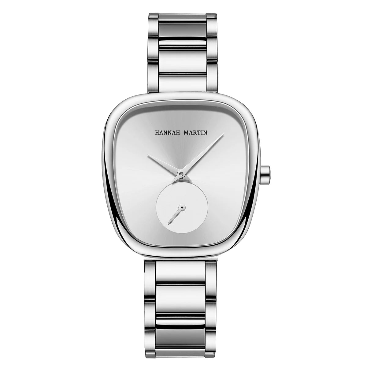 HANNAH MARTIN Brand Original Luxury Women Watch Rose Gold Fashion Stainless Steel Quartz Movement Waterproof Women Dress Watches