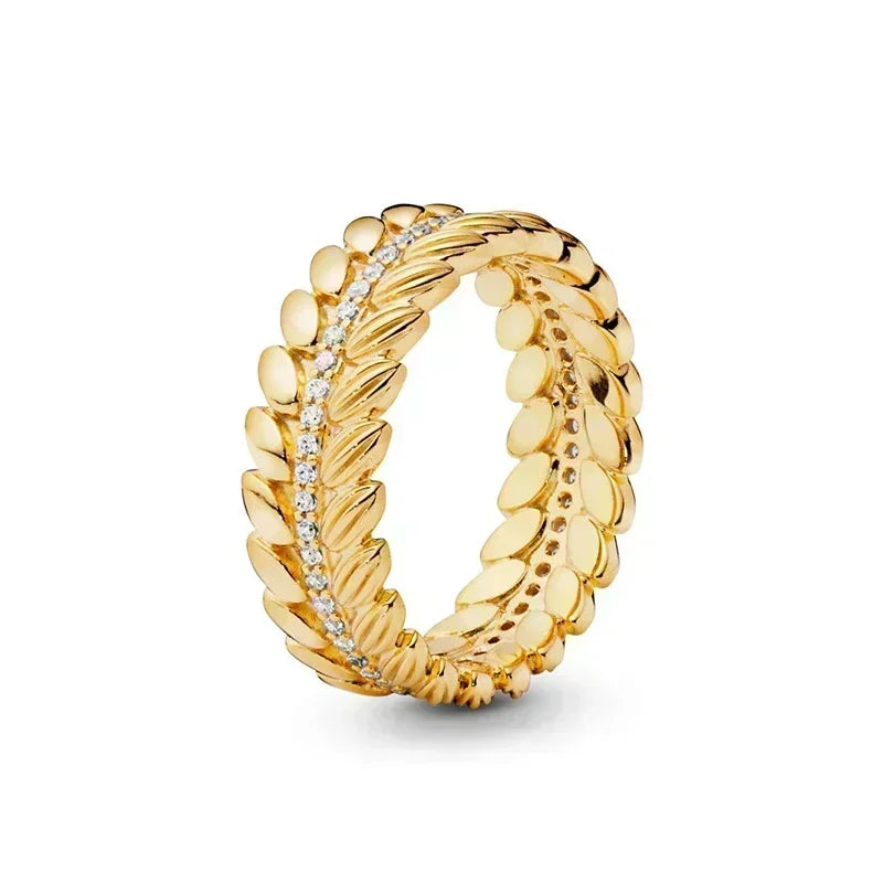 EPSINIA™ “Royal Heart” Ring — 925 Sterling Silver Gold-Plated Heart Crown Ring · Sparkling Zircon Fine Jewelry Gift