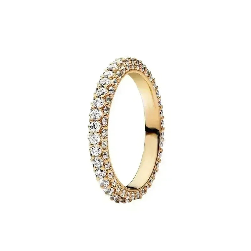 EPSINIA™ “Royal Heart” Ring — 925 Sterling Silver Gold-Plated Heart Crown Ring · Sparkling Zircon Fine Jewelry Gift