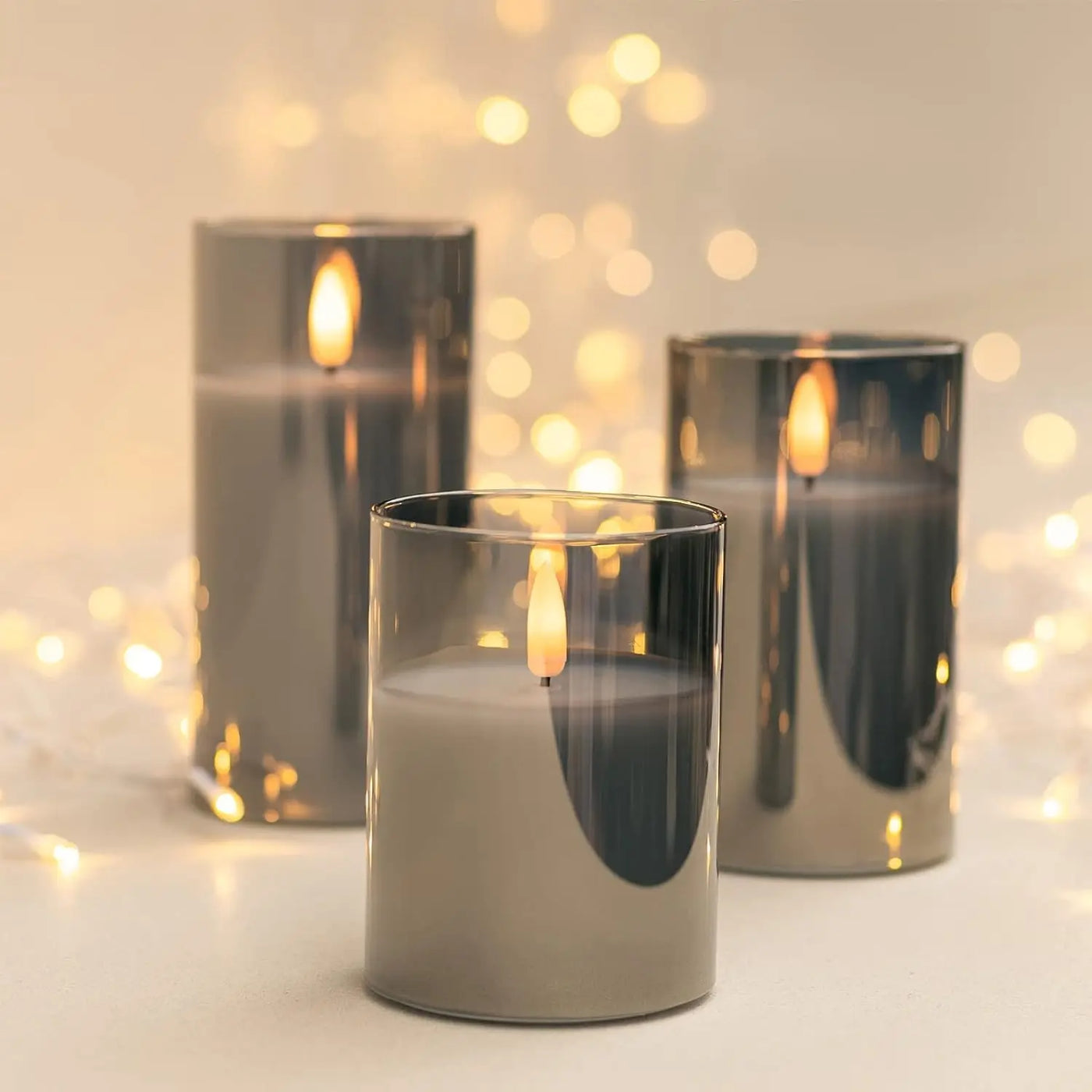 EPSINIA™ Battery Operated LED Flameless Candles with Remote & Timer – Real Wax Flickering Candles for Home, Wedding, Party & Holiday Decoration