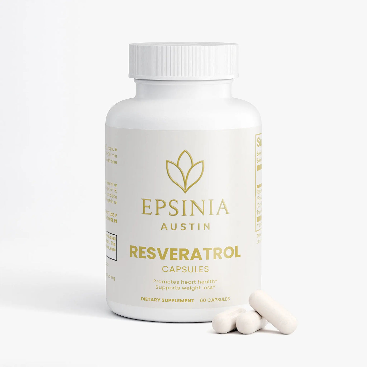 Resveratrol 50% 600mg EPSINIA USA