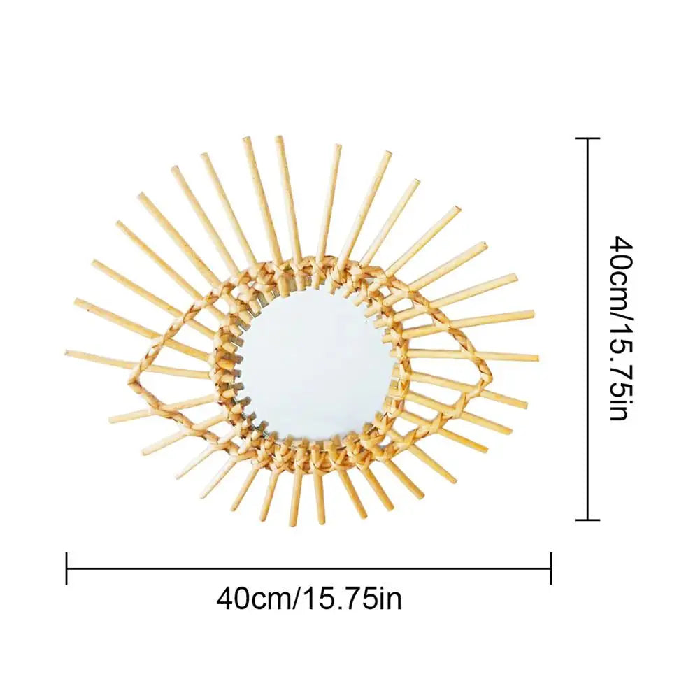 Rattan Dressing Mirror Innovative Art - Ma boutique