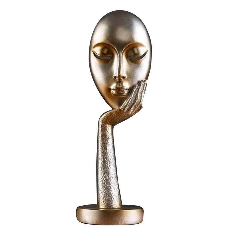 Modern Human Meditators Abstract Lady Face Character - Ma boutique