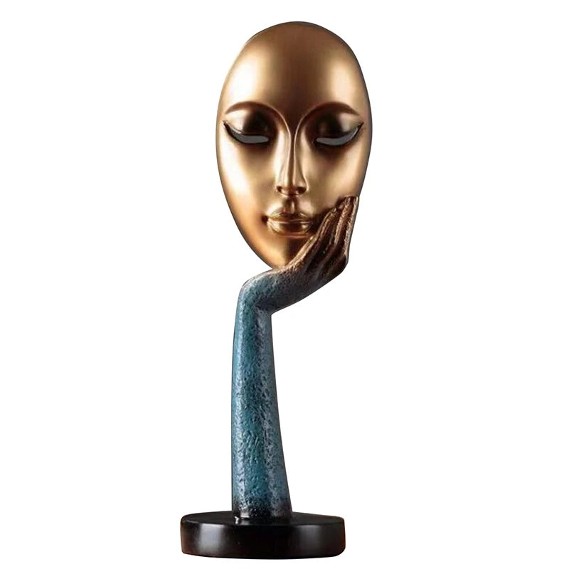 Modern Human Meditators Abstract Lady Face Character - Ma boutique