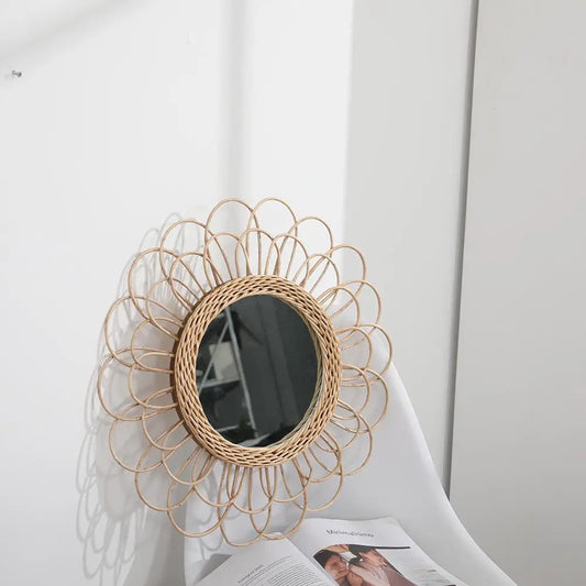 Rattan Dressing Mirror Innovative Art