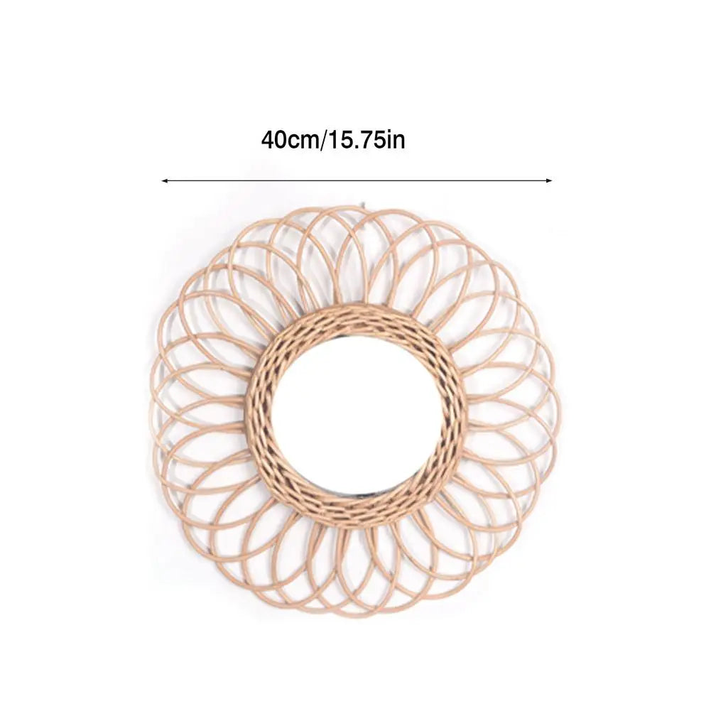 Rattan Dressing Mirror Innovative Art - Ma boutique