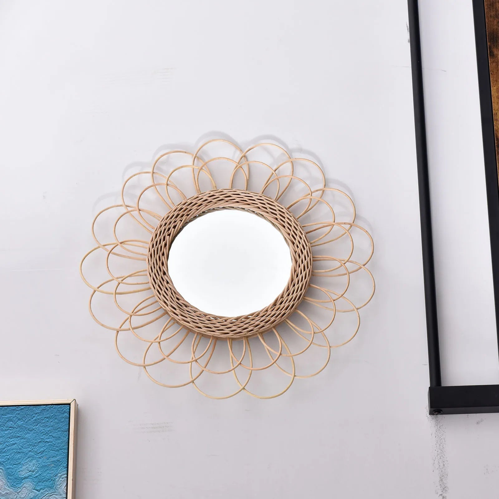 Rattan Dressing Mirror Innovative Art - Ma boutique