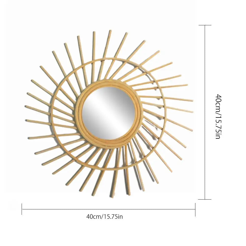 Rattan Dressing Mirror Innovative Art - Ma boutique