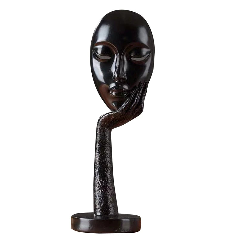 Modern Human Meditators Abstract Lady Face Character - Ma boutique