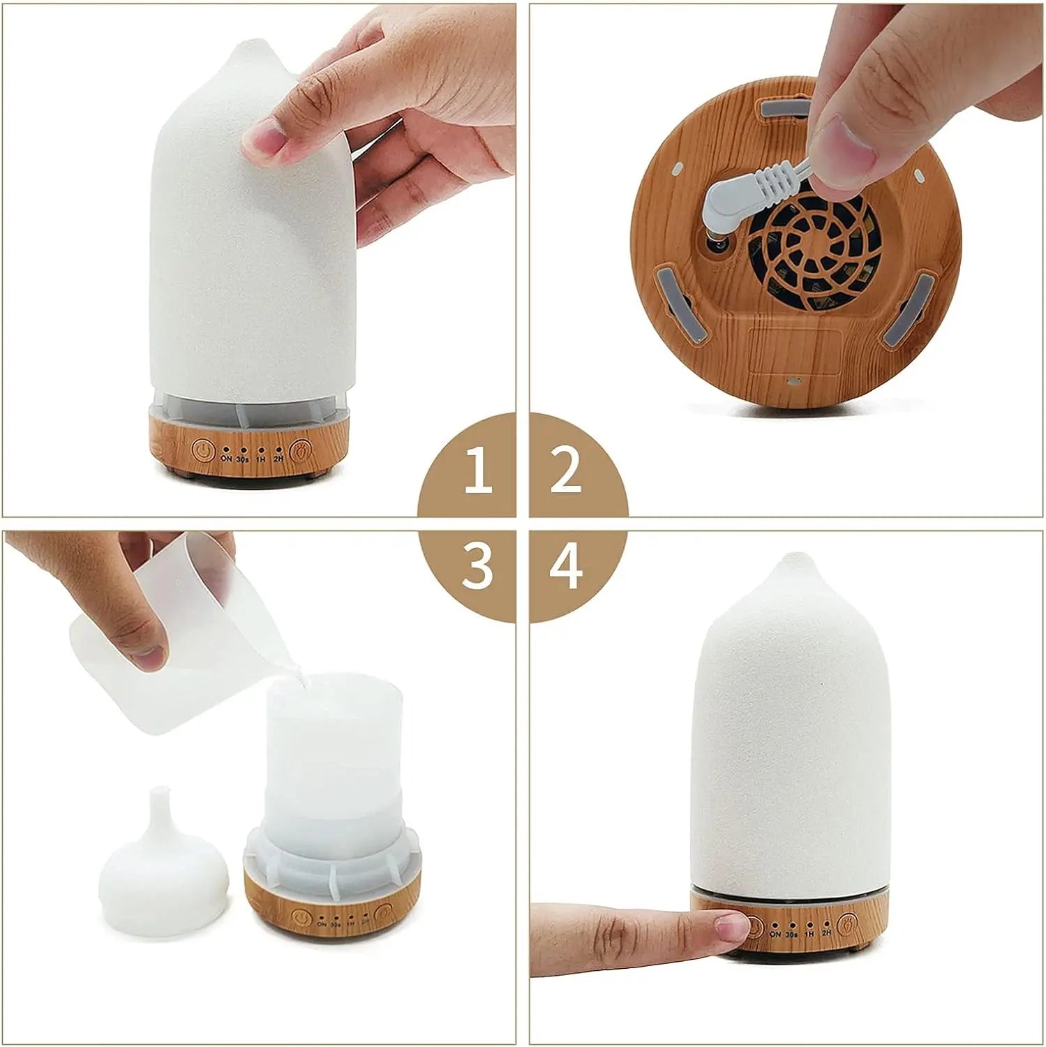 LED Ultrasonic Essential Oil Diffuser - Ma boutique