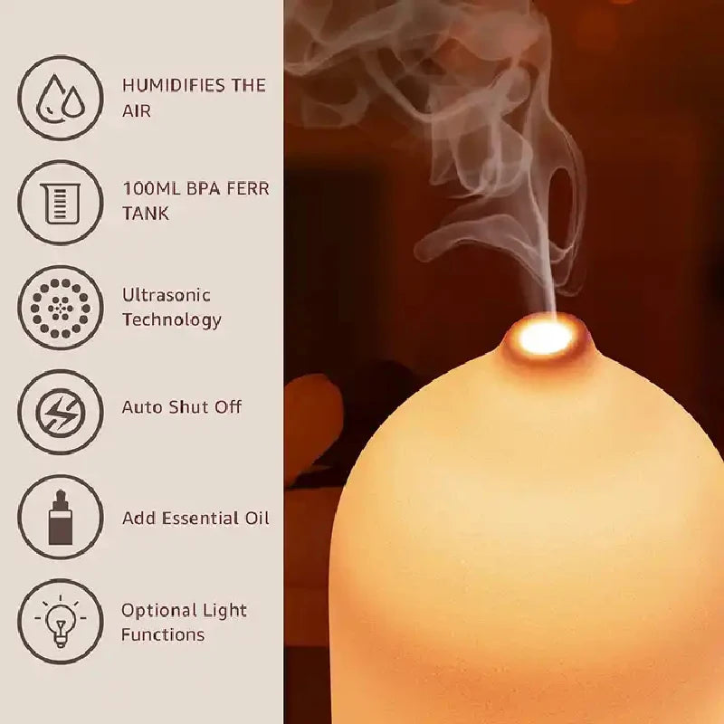 LED Ultrasonic Essential Oil Diffuser - Ma boutique