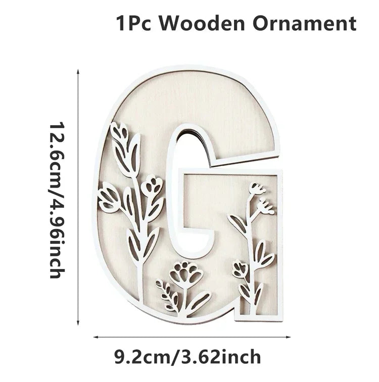 Wooden Alphabet Letters Wall Decor Set - Ma boutique