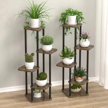 Flowers Wooden Storage Plant Stand - Ma boutique