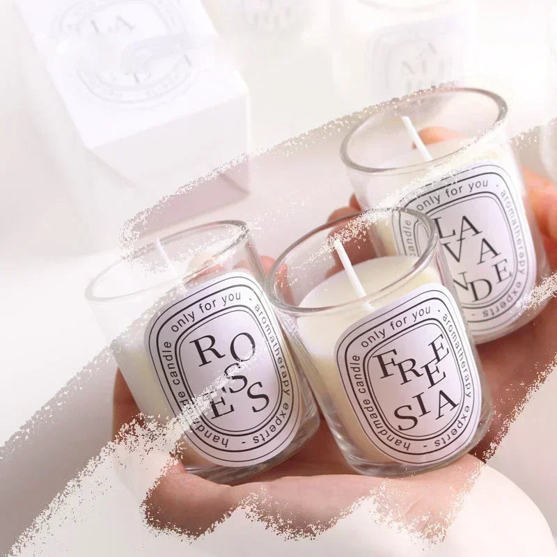 2025 Romantic Scented Candle Gift - Transparent Jar Aromatic Candles for Weddings, Birthday & Home Fragrance Decor - Ma boutique