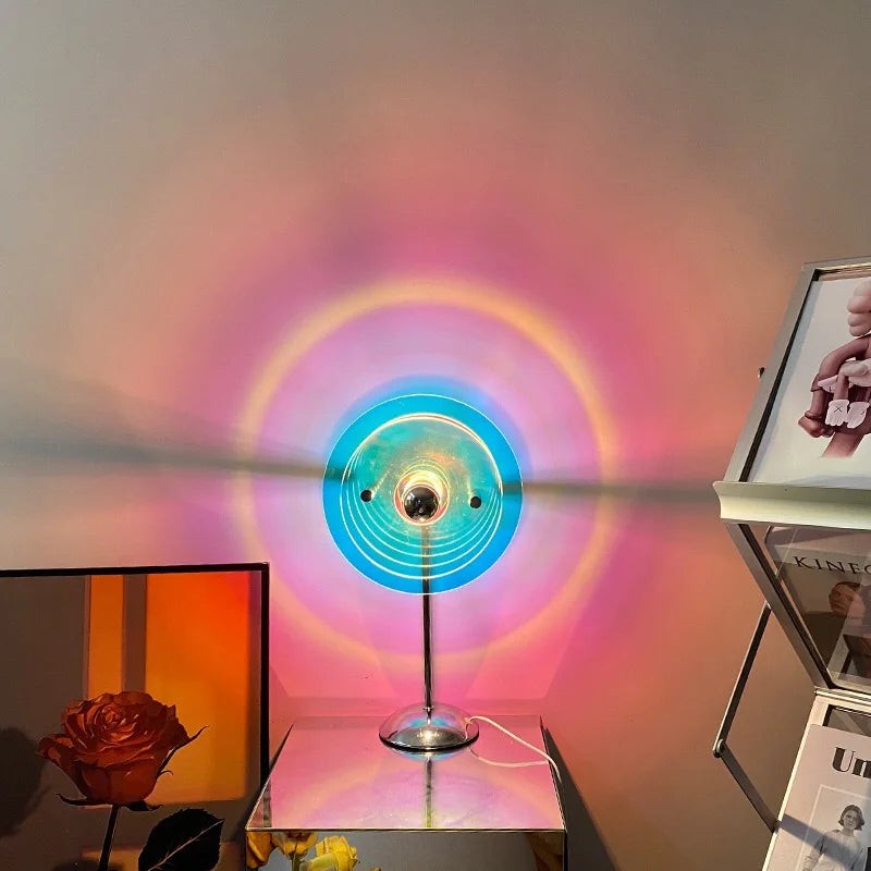 Sunset Table Lamp Projection Rainbow Night Light - Ma boutique