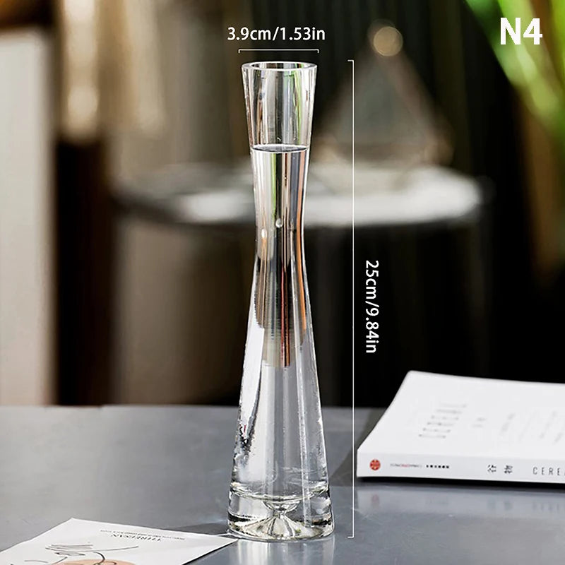 Transparent Glass Flower Vase - Ma boutique