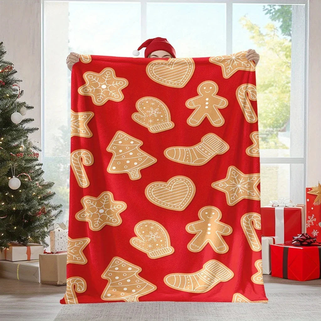 Bohemian Style Christmas Flannel Throw Blanket - Ma boutique