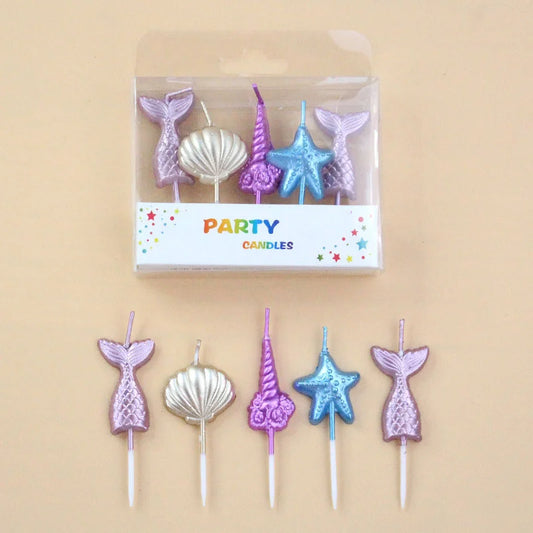 Birthday Cake Candles Children's Gift House Mini Candle Colored Beautiful Ritual Funny Girl Christening Gifts For Guests Candle