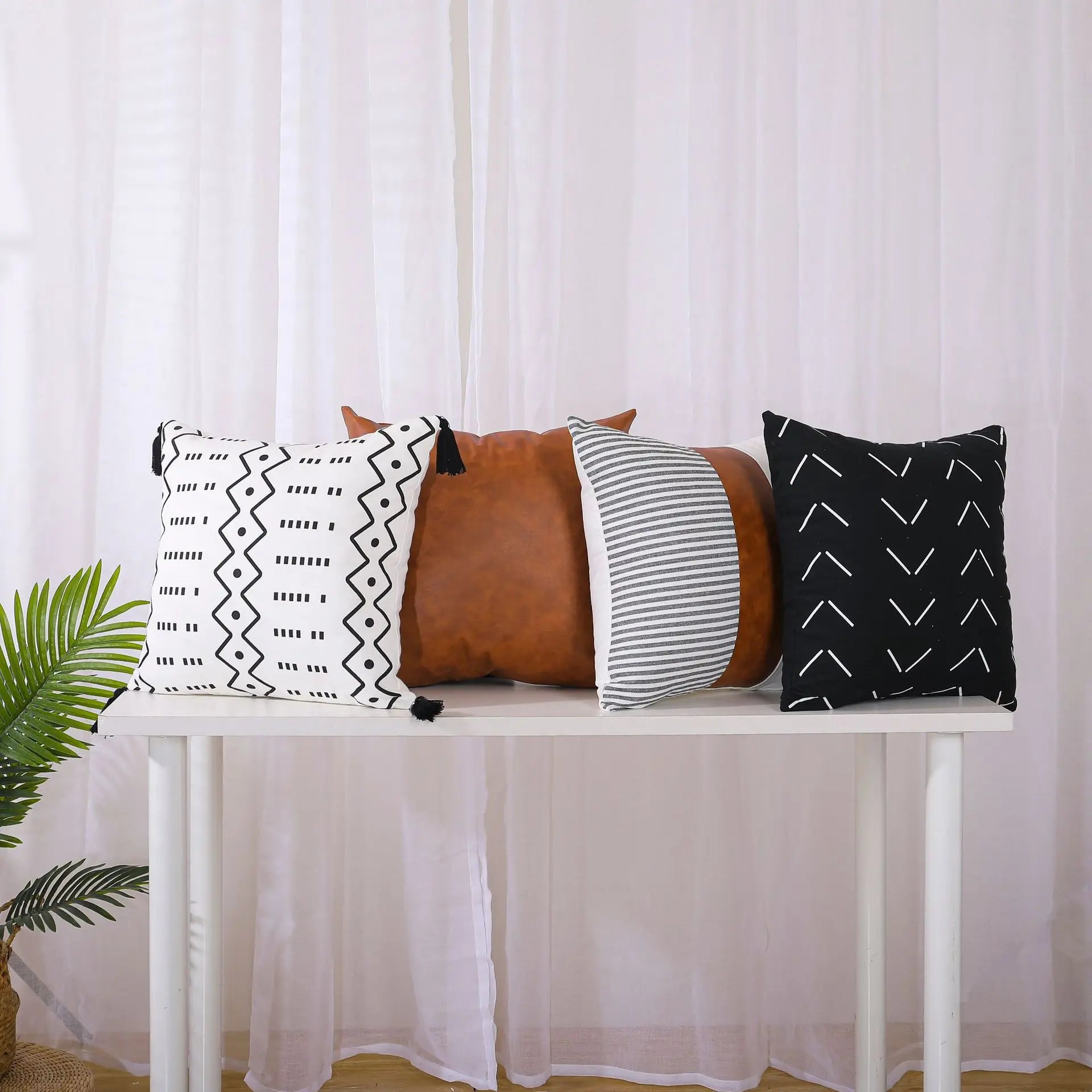 Boho Throw Pillow Covers Set - Ma boutique