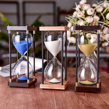 Large Decorative Wooden Hourglass Timer