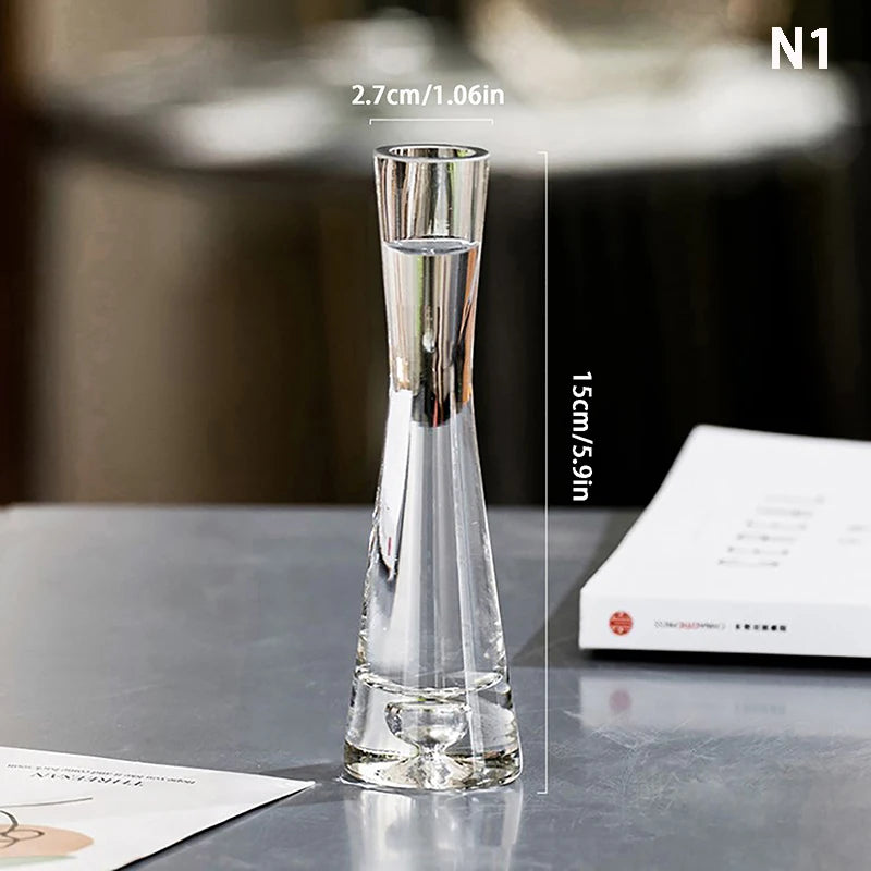 Transparent Glass Flower Vase - Ma boutique