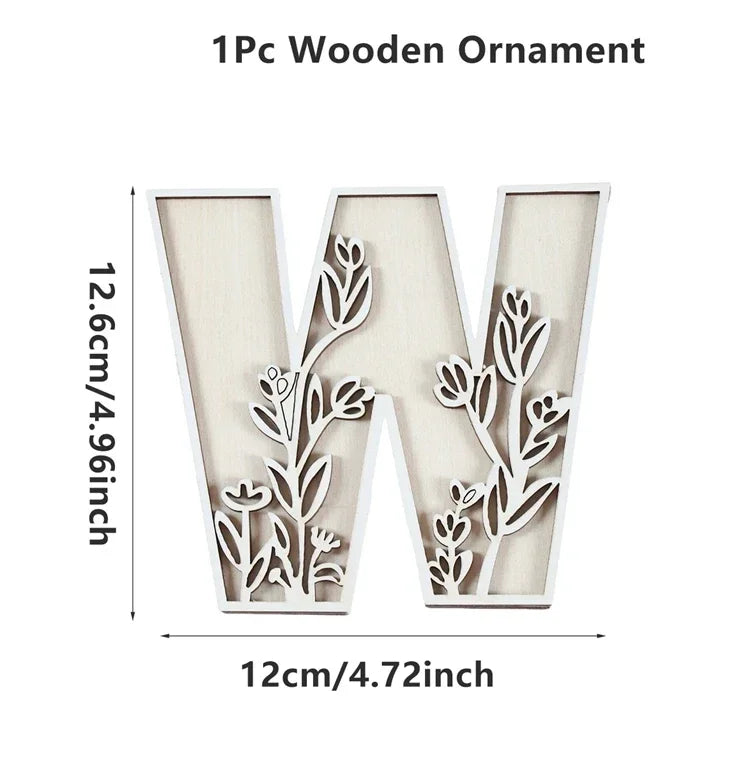 Wooden Alphabet Letters Wall Decor Set - Ma boutique
