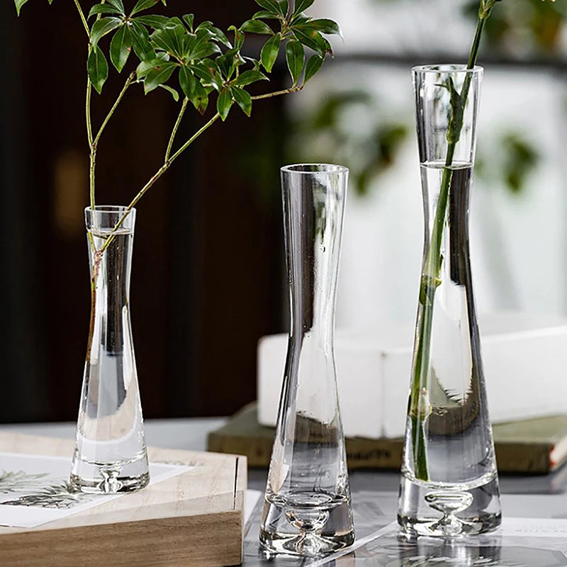Transparent Glass Flower Vase - Ma boutique