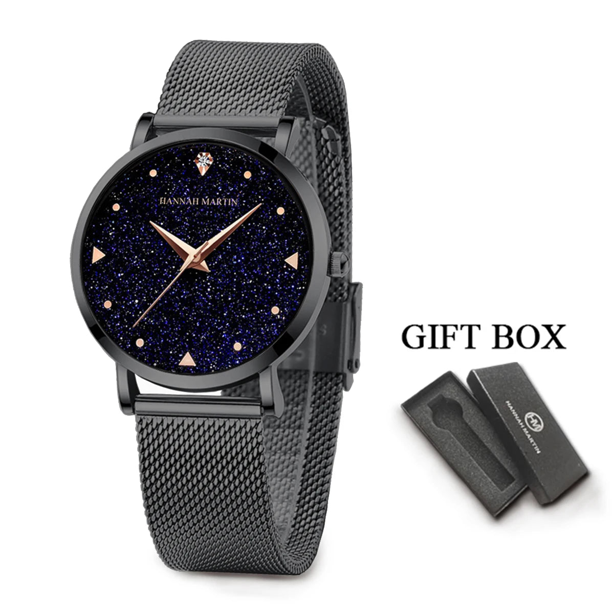 Women Luxury Watch 36mm Fashionable Frosted Dial Japanese Movement Rhinestone Rose Gold Stainless Steel Mesh Women Dress Watches