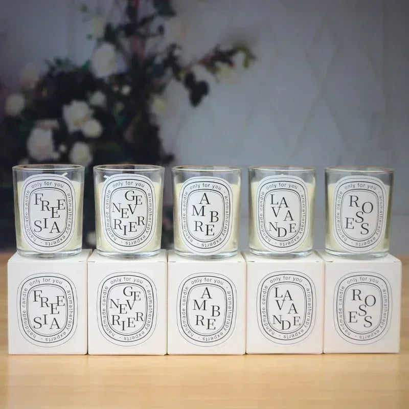 2025 Romantic Scented Candle Gift - Transparent Jar Aromatic Candles for Weddings, Birthday & Home Fragrance Decor - Ma boutique