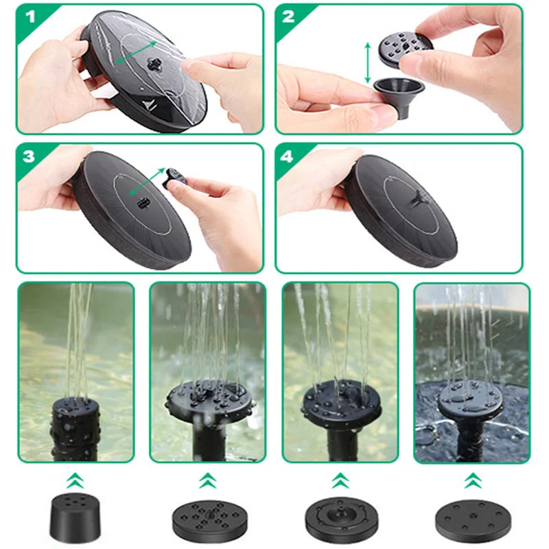 Mini Solar Water Fountain Pool Pond Waterfall Fountain - Ma boutique