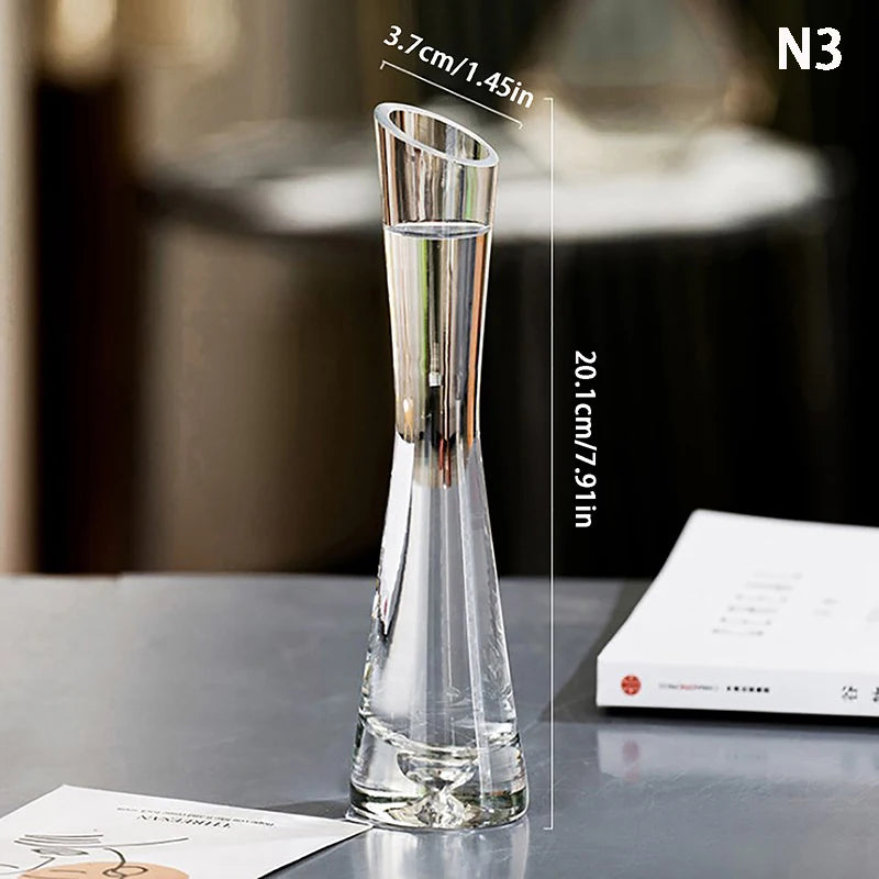 Transparent Glass Flower Vase - Ma boutique