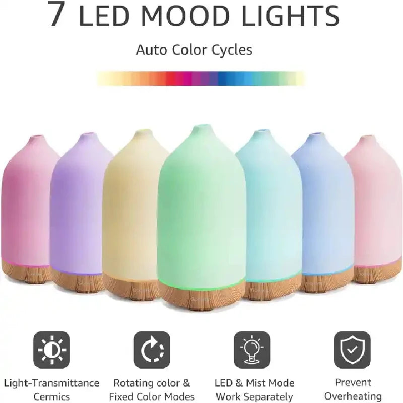 LED Ultrasonic Essential Oil Diffuser - Ma boutique