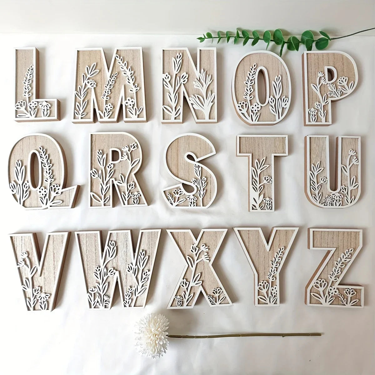 Wooden Alphabet Letters Wall Decor Set - Ma boutique
