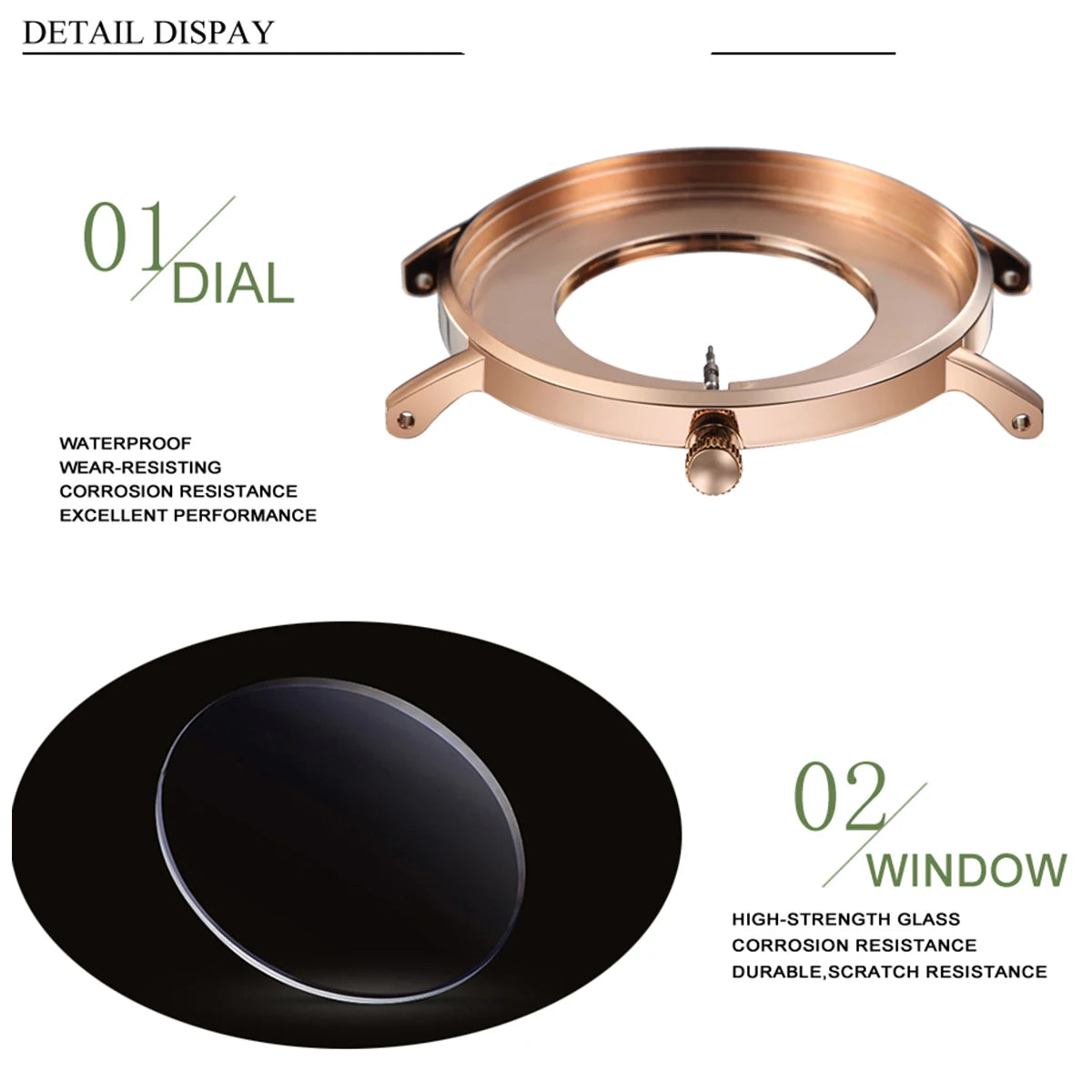 HANNAH MARTIN Brand Quality Stainless Steel Japan Quartz Movement Waterproof Women 36mm Full Rose Gold Ladies Dropshipping Watch