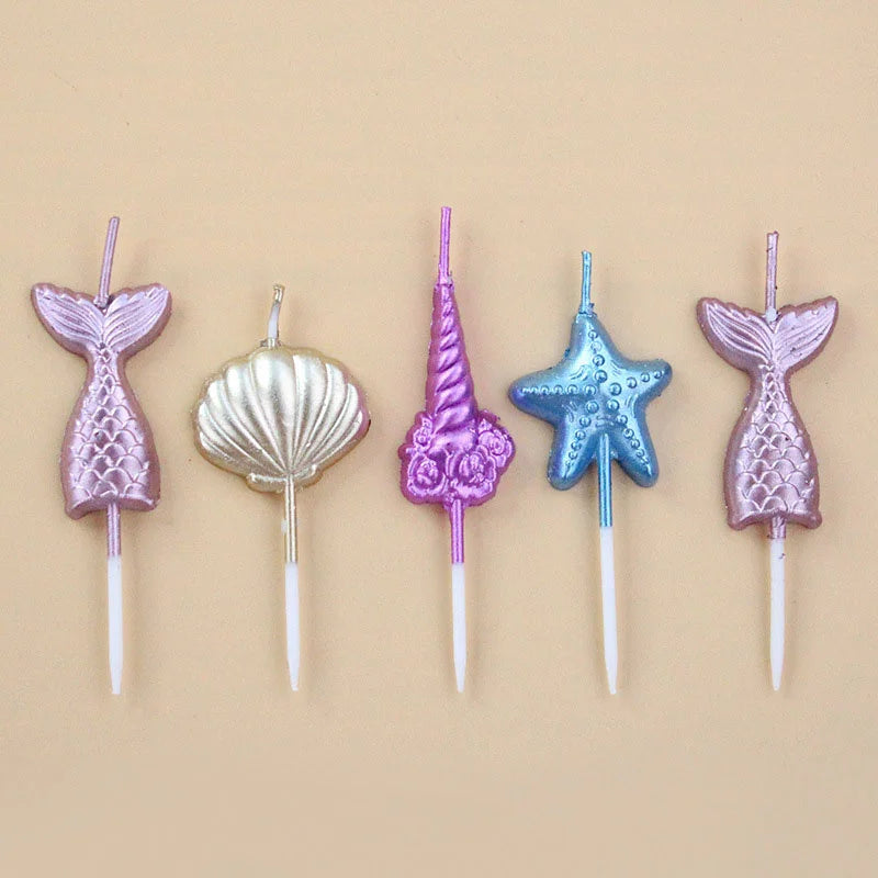 Birthday Cake Candles Children's Gift House Mini Candle Colored Beautiful Ritual Funny Girl Christening Gifts For Guests Candle - Ma boutique