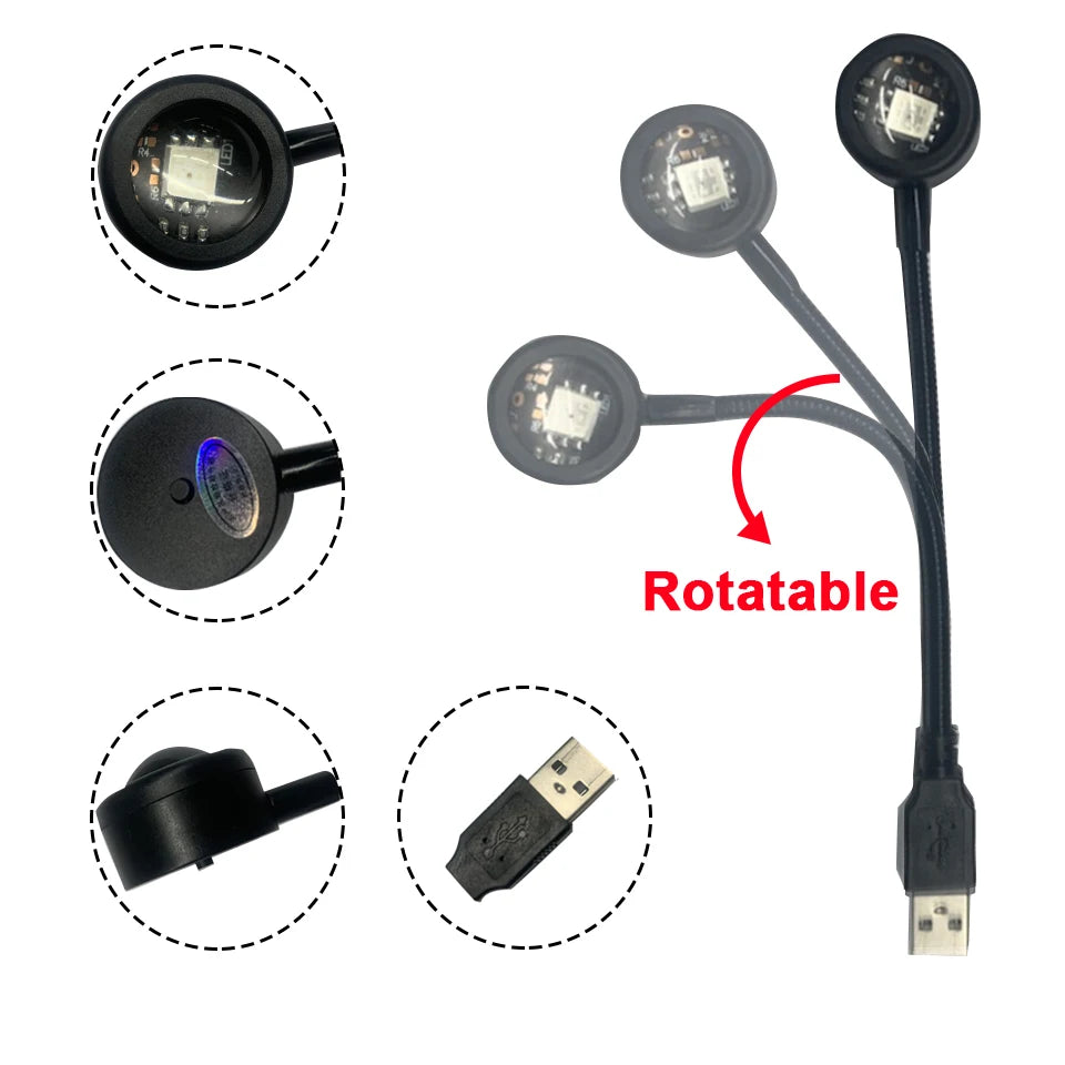 LED Sunset Lamp Nightlights USB Projector - Ma boutique