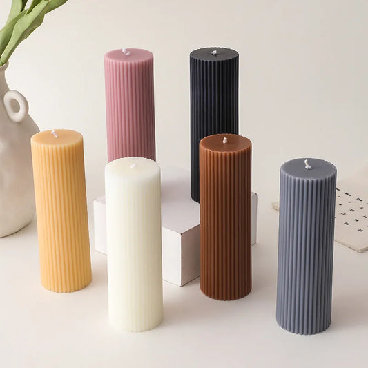 Pillar handmade aromatic candle