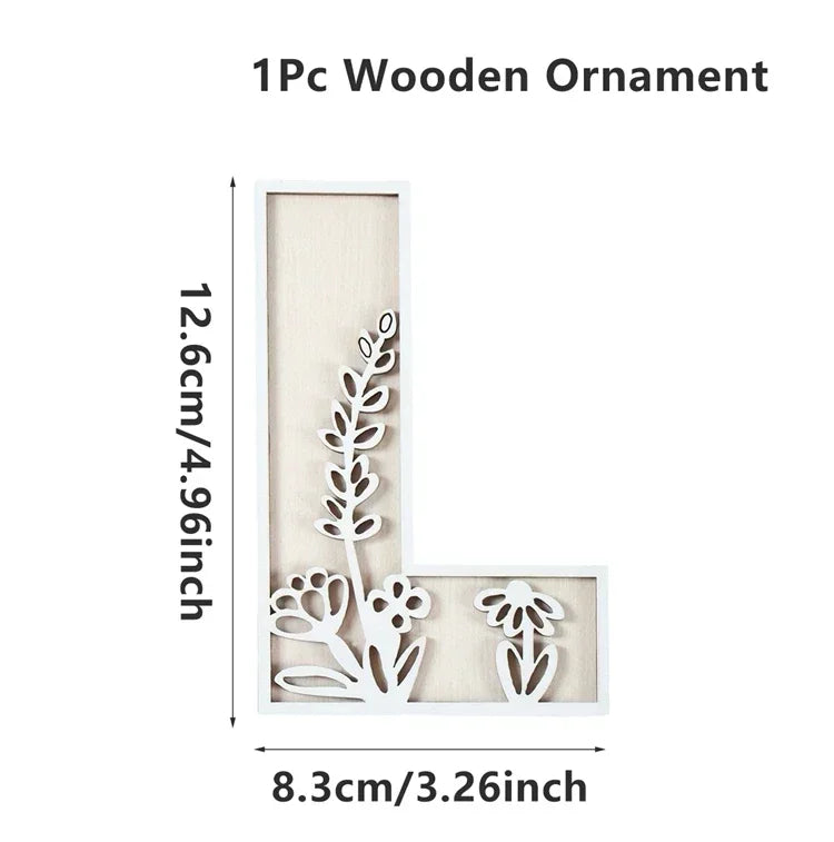 Wooden Alphabet Letters Wall Decor Set - Ma boutique