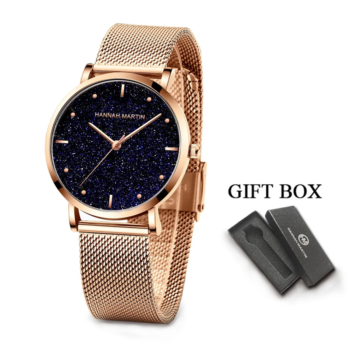 Women Luxury Watch 36mm Fashionable Frosted Dial Japanese Movement Rhinestone Rose Gold Stainless Steel Mesh Women Dress Watches