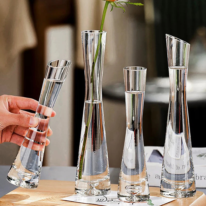 Transparent Glass Flower Vase - Ma boutique