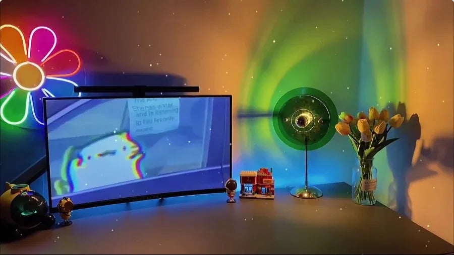 Sunset Table Lamp Projection Rainbow Night Light - Ma boutique