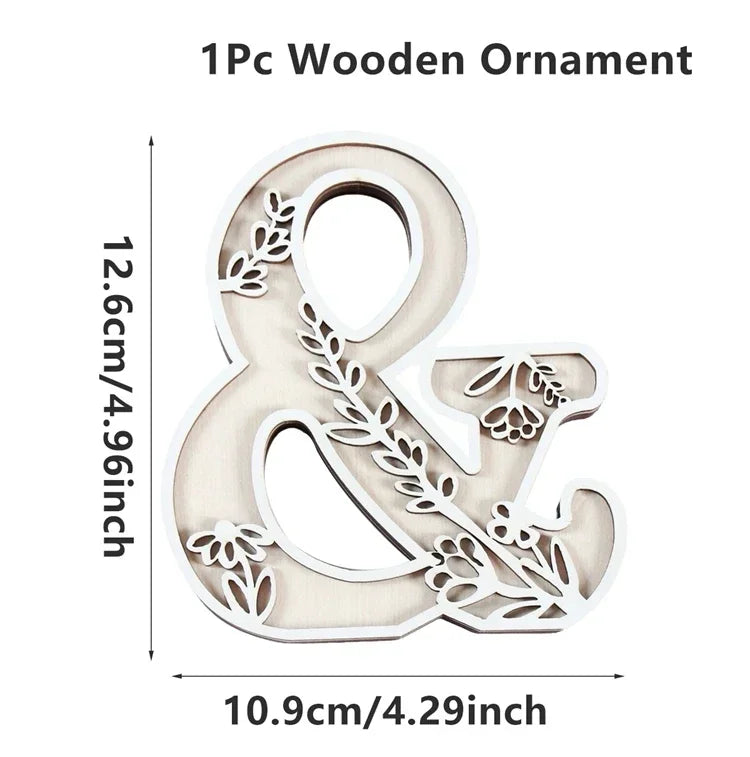 Wooden Alphabet Letters Wall Decor Set - Ma boutique