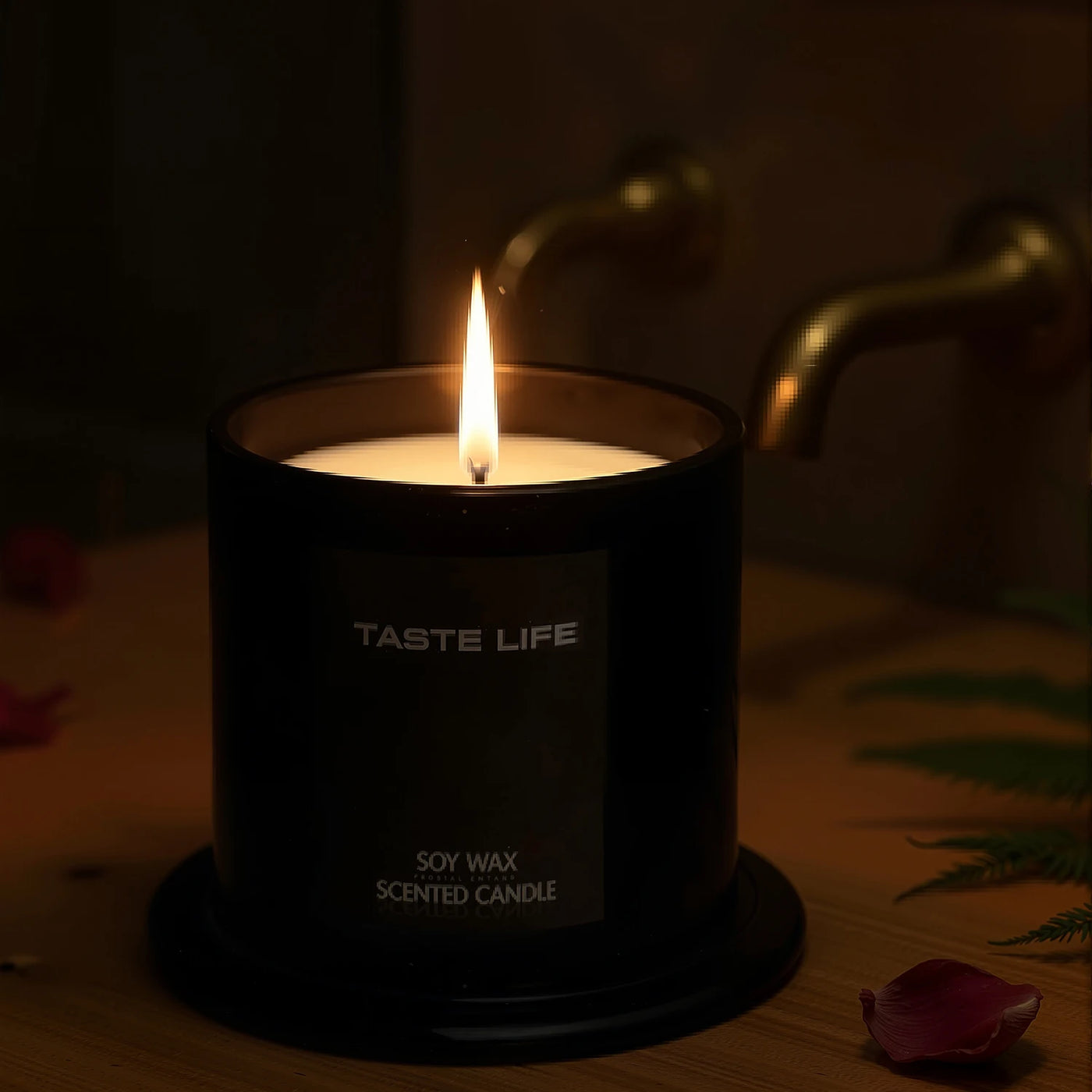 EPSINIA™ Premium Soy Wax Scented Candle with Glass Cloche – Smokeless Essential Oil Aromatherapy Candle for Home, Spa & Gift Decoration