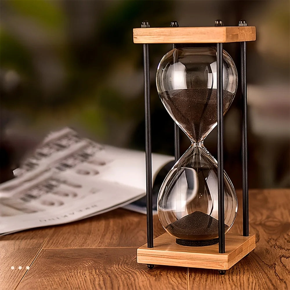 Large Decorative Wooden Hourglass Timer - Ma boutique