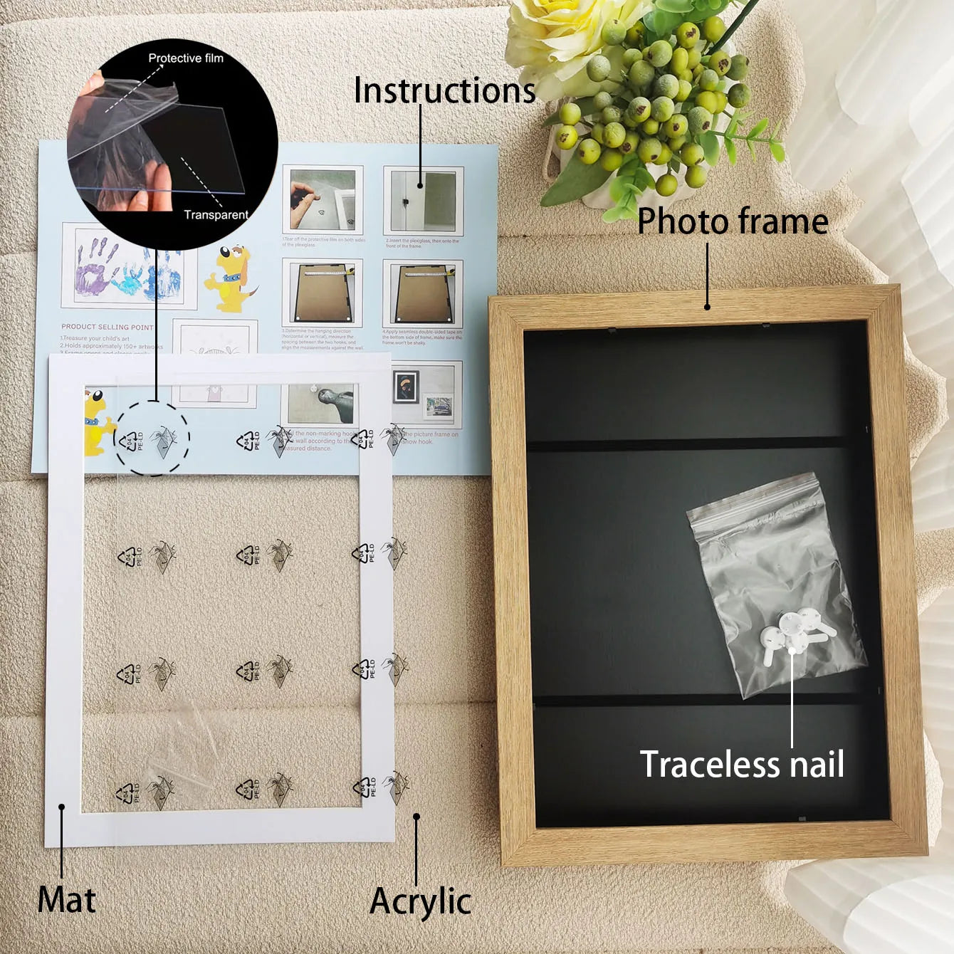 Wood Flap Art Frames Magnetic - Ma boutique
